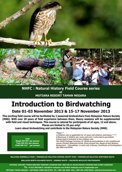 Natural History Field Course series at Mutiara Resort Taman Negara